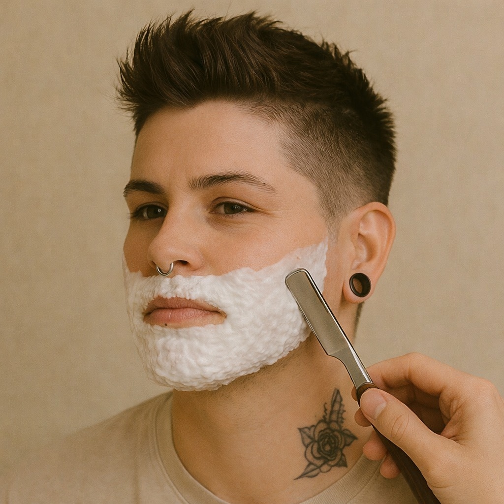 Gender-Neutral Face Shave